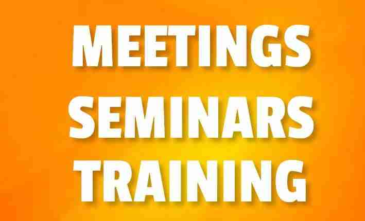 Meetings Seminars Training Graphic