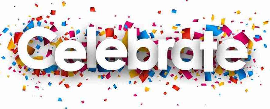 celebrate confetti graphic