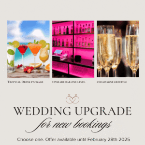 February 2025 Wedding Upgrade Offer wedding upgrade offer at The Fez