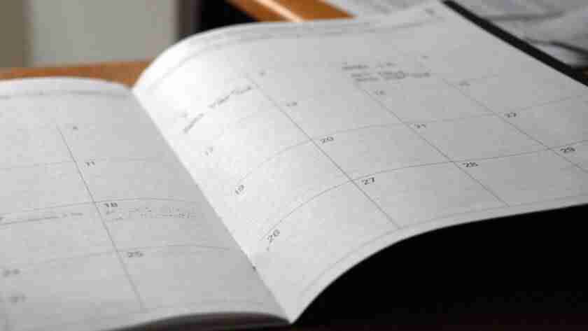 calendar of events
