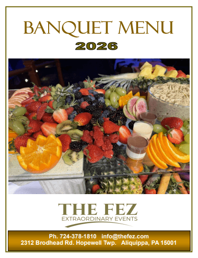 The Fez 2026 Banquet Menu Cover