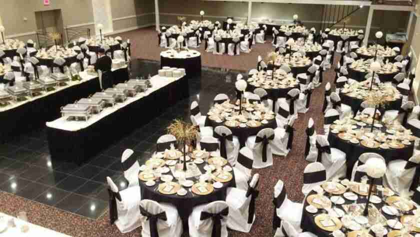 Balconade Room setup for fundraiser
