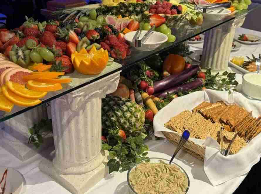 Buffet Fruit hors d’oeuvre displays