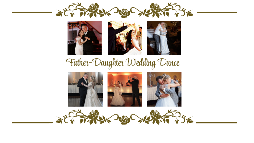 father-daughter-wedding dance tradition photo montage