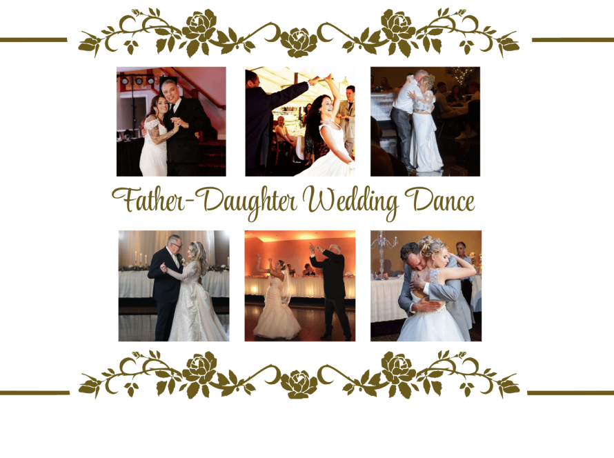 father-daughter-wedding dance tradition photo montage