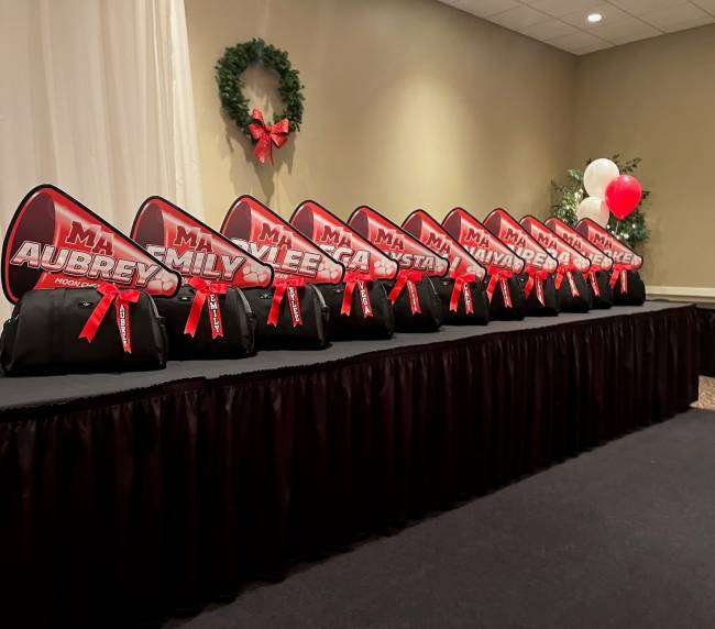Moon Area High School Cheerleading Banquet in the Balconade Room