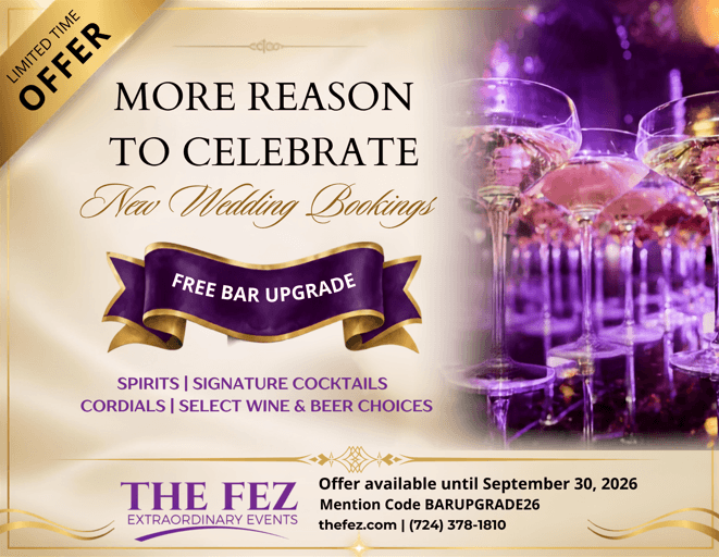 Limited time 2026 wedding bar upgrade offer