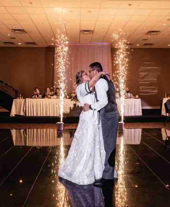 cold spark sparklers for wedding reception