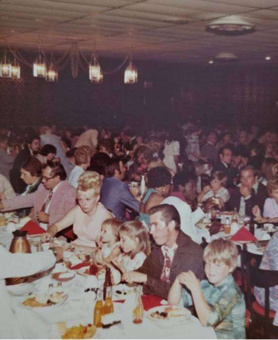 1976 Grand Ballroom wedding guests