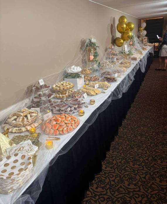 Pittsburgh cookie table for golden anniversary party
