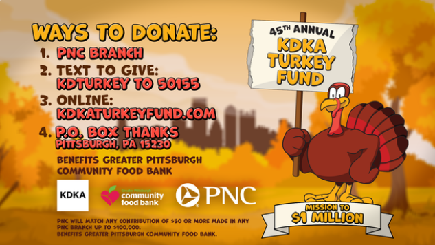 2026 KDKA Turkey Fund Ways to Donate
